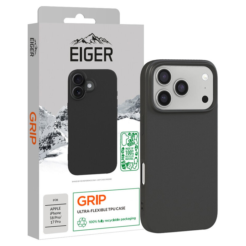 Eiger Grip Case GRS für Apple iPhone 18 Pro, 17 Pro schwarz